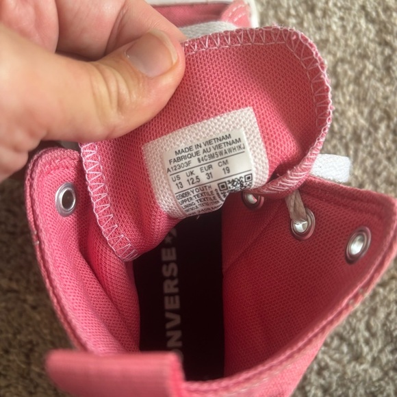 Converse Kids Chuck Taylor All Star Move Platform High Top Sneaker Size 13 Pink - Picture 7 of 7